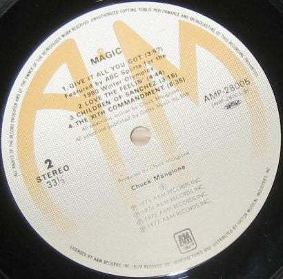 Chuck Mangione - Magic (Vinyl, LP, Compilation, Stereo)