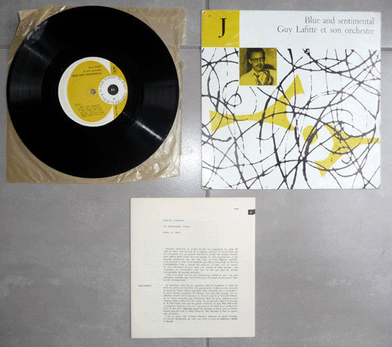 Guy Lafitte Et Son Orchestre - Blue And Sentimental (Vinyl, LP, 10") Very Good (VG) / Very Good Plus (VG+)