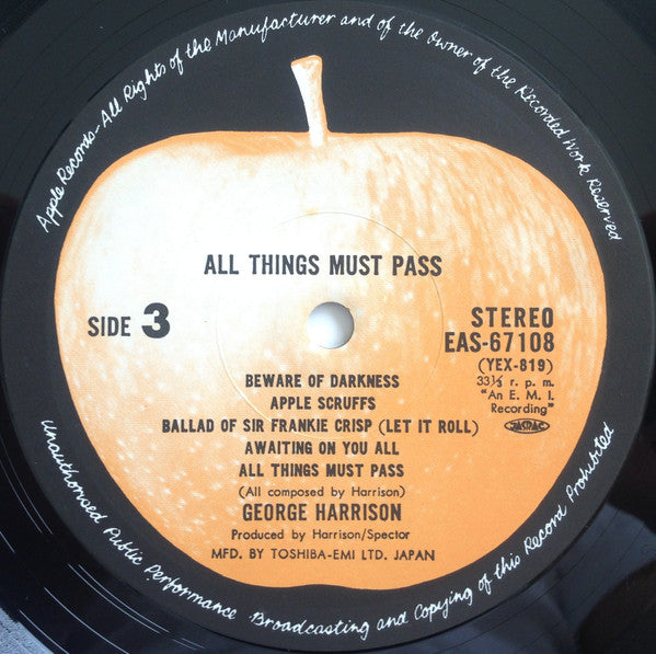 George Harrison - All Things Must Pass (Vinyl, Box Set, LP, Album, ...