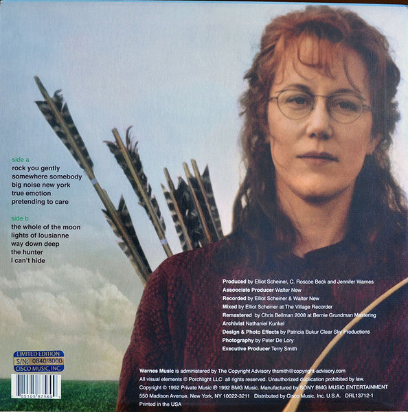 Jennifer Warnes - The Hunter (Vinyl, LP, Album, Limited Edition, Numbered, Reissue, Remastered) Very Good Plus (VG+) / Near Mint (NM or M-)