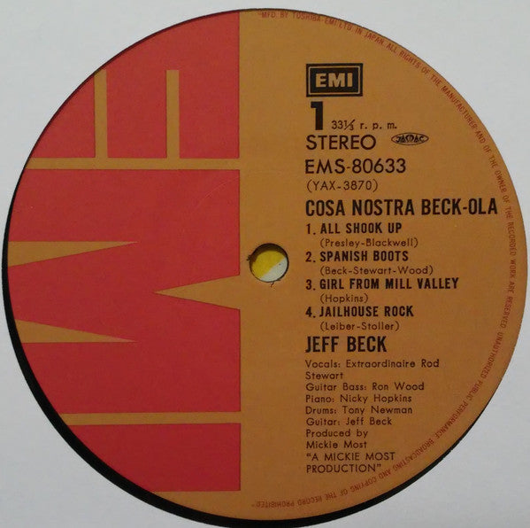 Jeff Beck Group - Beck-Ola (Vinyl, LP, Album, Reissue) Near Mint (NM or M-) / Very Good Plus (VG+)