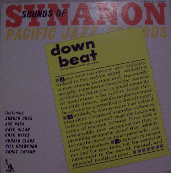 Joe Pass - Sounds Of Synanon (Vinyl, LP, Album, Reissue, Stereo) Very Good Plus (VG+) / Very Good Plus (VG+)