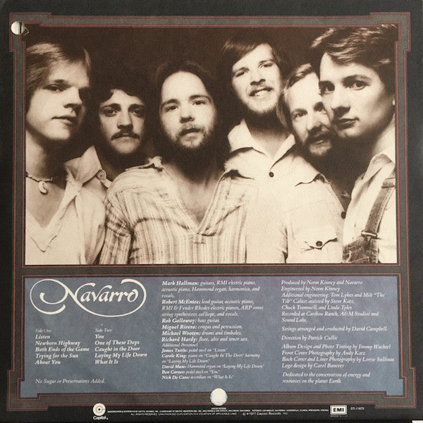 Navarro (7) - Listen (Vinyl, LP, Album) Very Good (VG) / Very Good (VG)