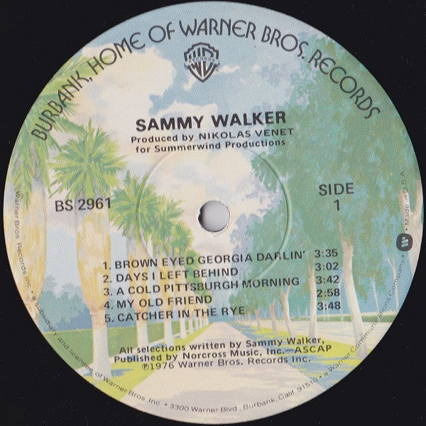 Sammy Walker - Sammy Walker (Vinyl, LP, Album) Good Plus (G+) / Good Plus (G+)