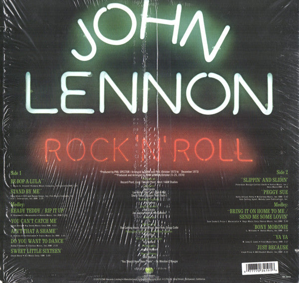 John Lennon - Rock 'N' Roll (Vinyl, LP, Album, Limited Edition, Reissue, Remastered, Stereo) Near Mint (NM or M-) / Very Good Plus (VG+)