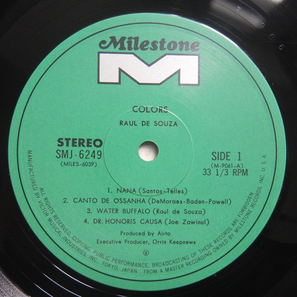 Raul De Souza - Colors (Vinyl, LP, Album) Good Plus (G+) / Very Good (VG)