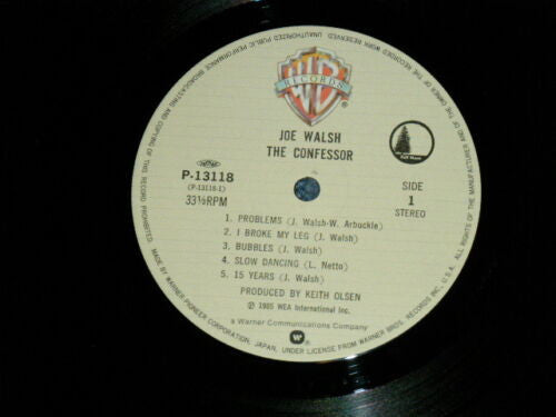 Joe Walsh - The Confessor (Vinyl, LP, Album) Near Mint (NM or M-) / Very Good Plus (VG+)