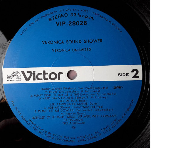 Veronica Unlimited - Veronica Sound Shower (Vinyl, LP, Album) Very Good Plus (VG+) / Good Plus (G+)