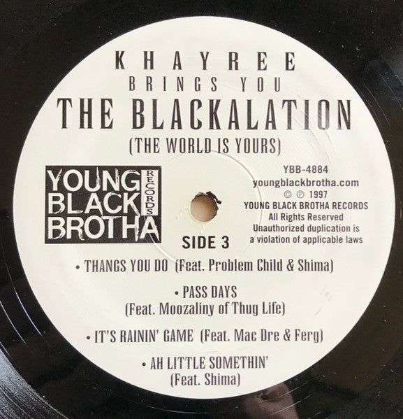 Khayree - The Blackalation (2xVinyl, LP, Album, Reissue) Mint (M) / Mint (M)