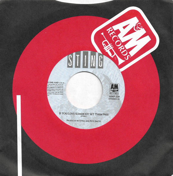 Sting - If You Love Somebody Set Them Free (Vinyl, 7", 45 RPM, Single, Stereo) Near Mint (NM or M-) / Near Mint (NM or M-)