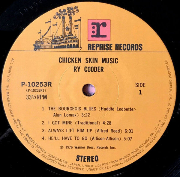 Ry Cooder - Chicken Skin Music (Vinyl, LP, Album, Stereo)