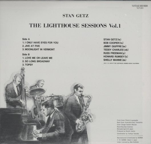 Stan Getz - The Lighthouse Sessions Vol. 1 (Vinyl, LP, Album, Remastered, Mono) Very Good (VG) / Very Good (VG)
