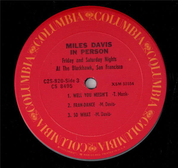 Miles Davis - In Person Friday And Saturday Nights At The Blackhawk...