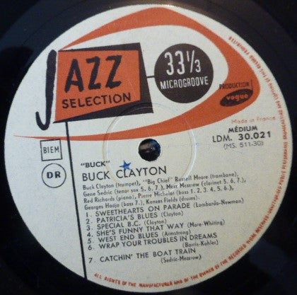 Buck Clayton - Buck (Vinyl, LP, Album, Mono) Very Good (VG) / Very Good (VG)
