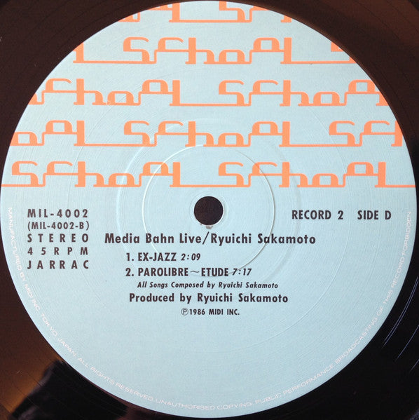 Ryuichi Sakamoto - Media Bahn Live (Vinyl, LP, Album, Stereo)