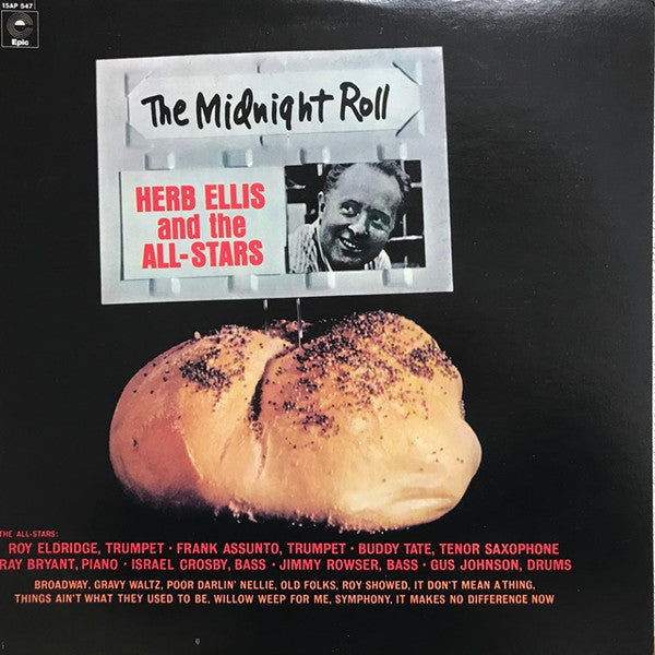 Herb Ellis And The All-Stars - The Midnight Roll (Vinyl, LP, Album, Reissue, Stereo) Very Good Plus (VG+) / Very Good (VG)