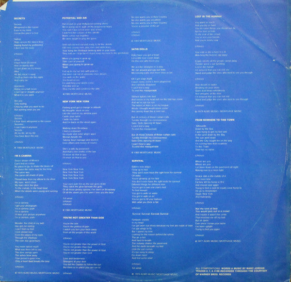 Marc Jordan - Live (Vinyl, LP, Album) Very Good Plus (VG+) / Very Good (VG)