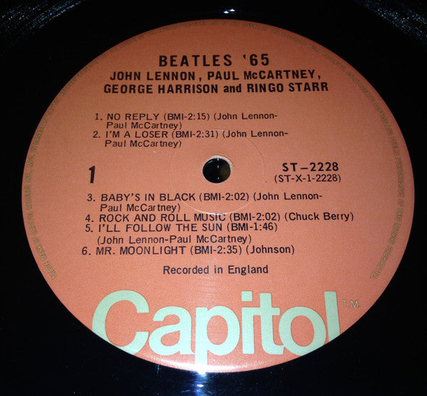 The Beatles - Beatles '65 (Vinyl, LP, Album, Reissue, Stereo) Very Good (VG) / Good (G)