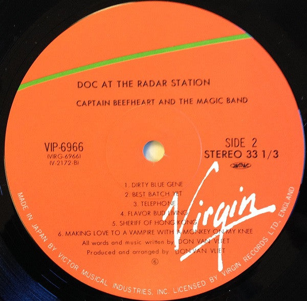 Captain Beefheart - Doc At The Radar Station = 美は乱調にあり (Vinyl, LP, Album) Very Good Plus (VG+) / Very Good (VG)