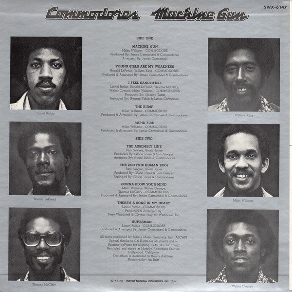 Commodores - Machine Gun (Vinyl, LP, Album, Stereo)