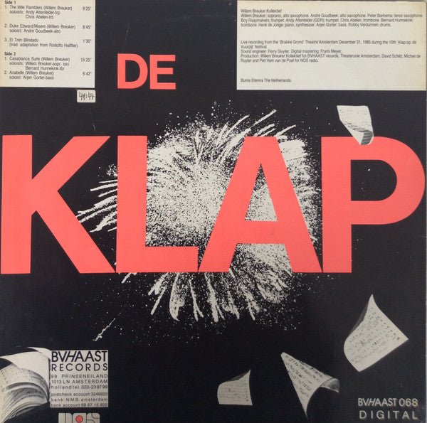 Willem Breuker Kollektief - Klap Op De Vuurpijl 1985 (Vinyl, LP, Album) Good Plus (G+) / Very Good (VG)