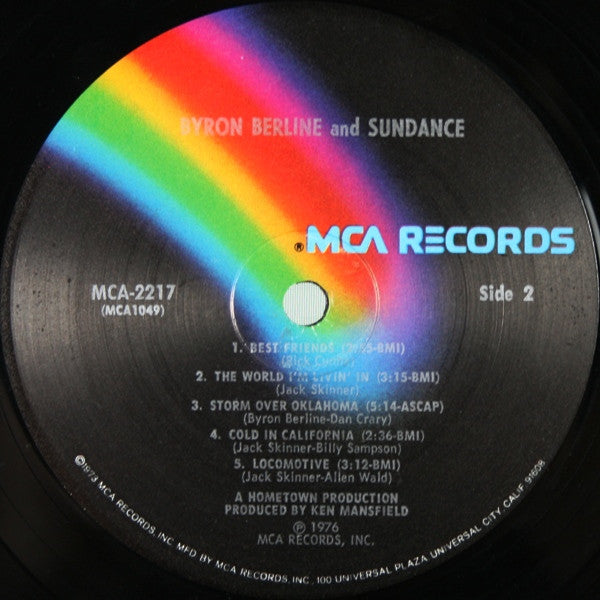 Byron Berline & Sundance - Byron Berline And Sundance (Vinyl, LP, Album) Very Good Plus (VG+) / Very Good Plus (VG+)