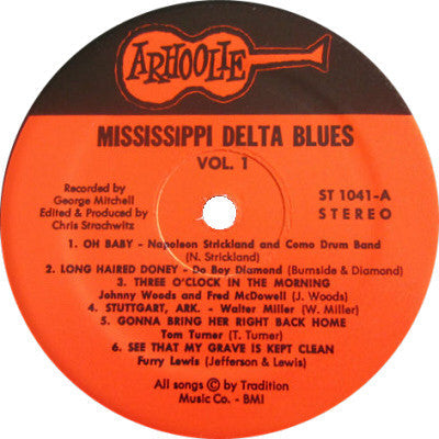 Various - Mississippi Delta Blues Vol. 1 (Vinyl, LP, Album, Stereo) Very Good (VG) / Very Good (VG)