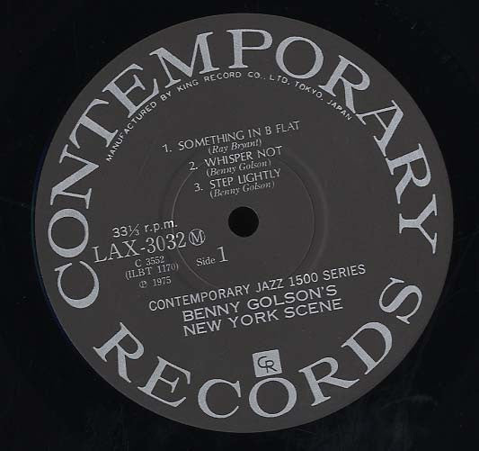 Benny Golson - Benny Golson's New York Scene (Vinyl, LP, Album, Limited Edition, Reissue, Mono) Very Good (VG) / Very Good Plus (VG+)