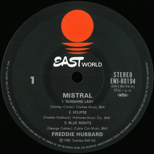 Freddie Hubbard - Mistral (Vinyl, LP, Album, Stereo)
