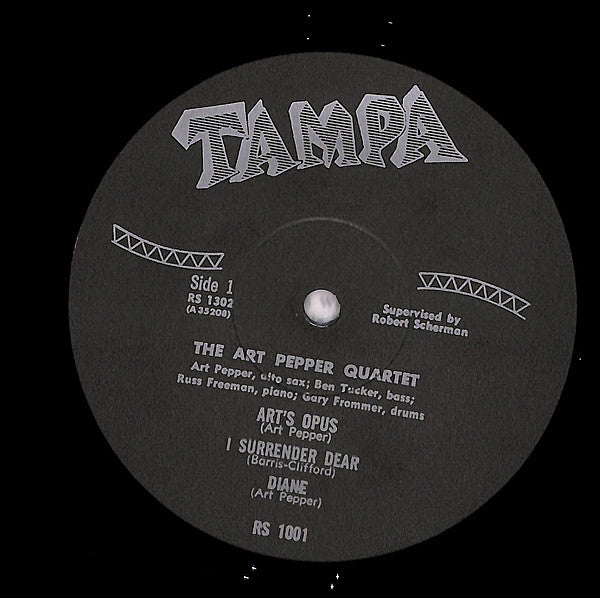 Art Pepper Quartet - The Art Pepper Quartet (Vinyl, LP, Album, Reissue, Mono) Very Good Plus (VG+) / Very Good Plus (VG+)
