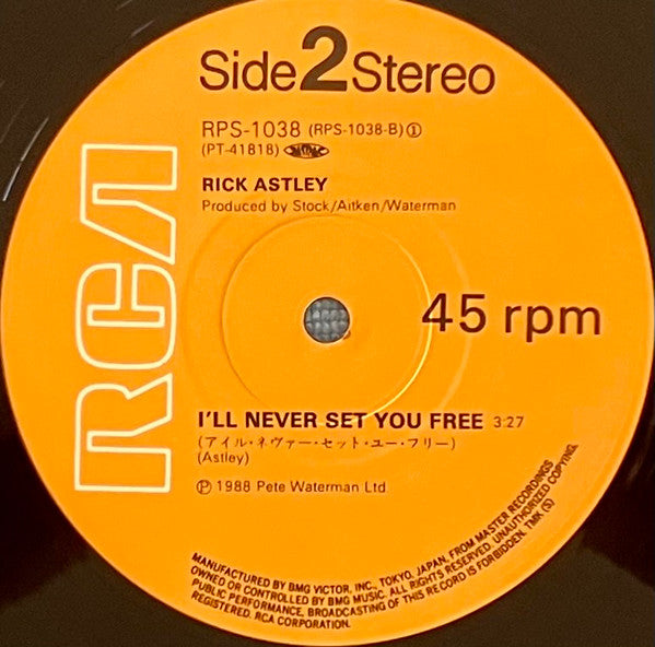 Rick Astley - Together Forever (Vinyl, 12", 45 RPM) Very Good Plus (VG+) / Near Mint (NM or M-)