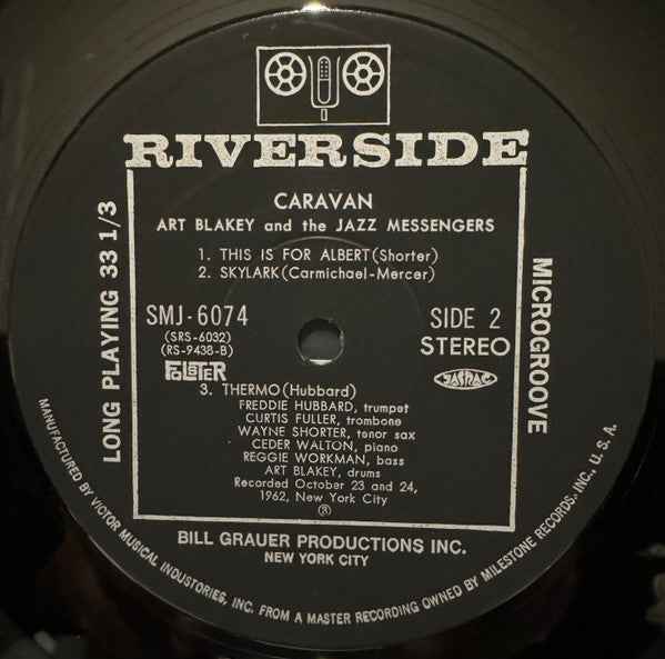 Art Blakey & The Jazz Messengers - Caravan (Vinyl, LP, Album, Reissue, Stereo) Near Mint (NM or M-) / Near Mint (NM or M-)