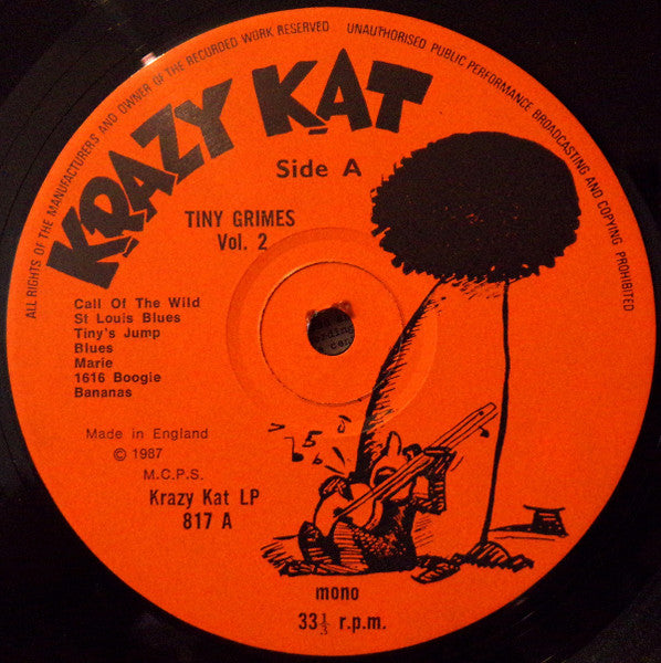 Tiny Grimes And His Rocking Highlanders - Volume Two (Vinyl, LP, Compilation, Remastered, Mono) Very Good (VG) / Very Good (VG)