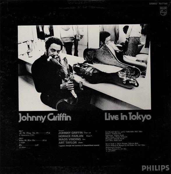 Johnny Griffin - Live In Tokyo (Vinyl, LP) Near Mint (NM or M-) / Very Good Plus (VG+)
