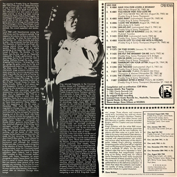 Freddie King - Takin' Care Of Business (Vinyl, LP, Compilation) Near Mint (NM or M-) / Very Good Plus (VG+)