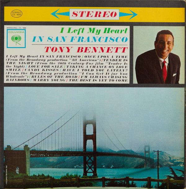 Tony Bennett - I Left My Heart In San Francisco (Vinyl, LP, Album, Reissue) Good Plus (G+) / Very Good (VG)