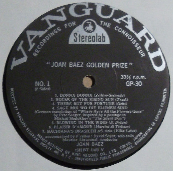 Joan Baez - Golden Prize (Vinyl, LP, Compilation)