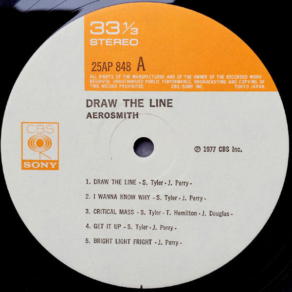 Aerosmith - Draw The Line (Vinyl, LP, Album, Stereo)