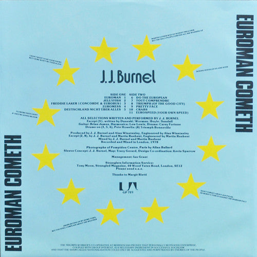 J.J. Burnel - Euroman Cometh (Vinyl, LP, Album)