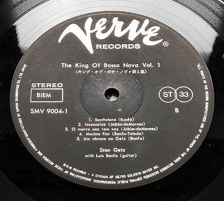 Stan Getz - The King Of Bossa Nova (2xVinyl, LP, Compilation) Good Plus (G+) / Very Good (VG)