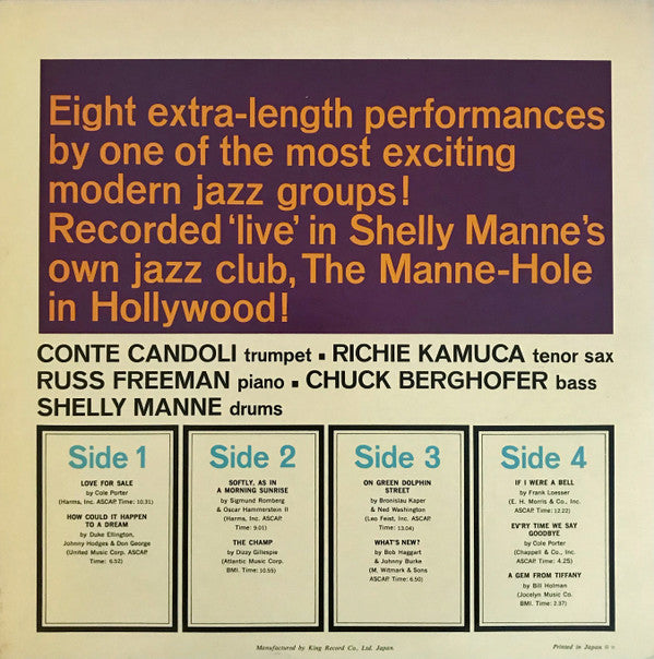 Shelly Manne & His Men - Live! Shelly Manne & His Men At The Manne ...
