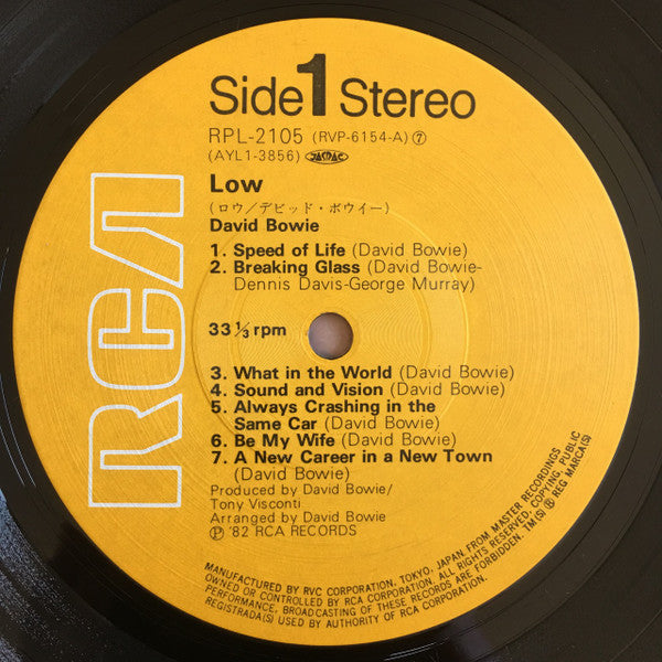 David Bowie - Low (Vinyl, LP, Album, Reissue, Stereo)