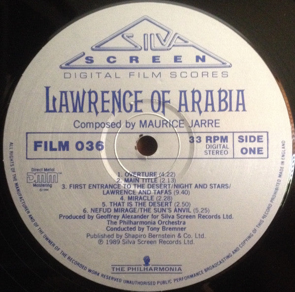 Maurice Jarre - Lawrence Of Arabia (Vinyl, LP) Very Good (VG) / Good Plus (G+)