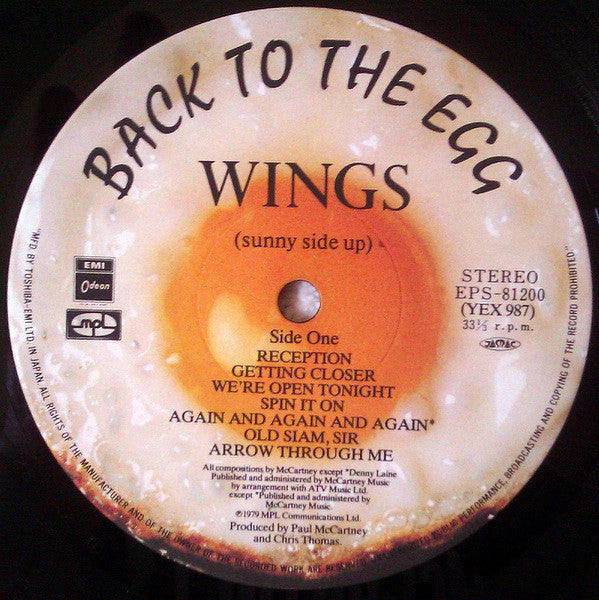Wings (2) - Back To The Egg (Vinyl, Album, LP)