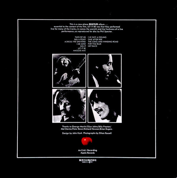 The Beatles - Let It Be (Vinyl, LP, Album, Reissue, Stereo) Near Mint (NM or M-) / Very Good Plus (VG+)