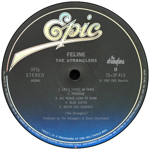 The Stranglers - Feline (Vinyl, LP, Album) Very Good Plus (VG+) / Very Good (VG)