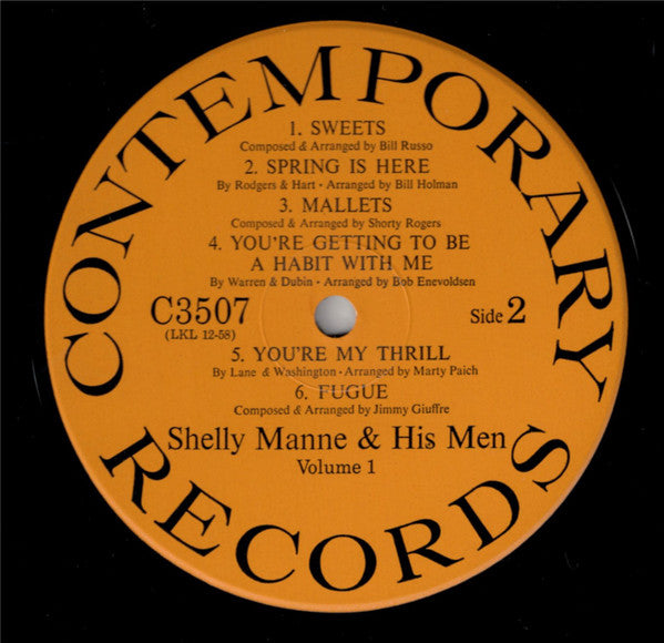 Shelly Manne & His Men - The West Coast Sound  Vol. 1 (Vinyl, LP, Album, Reissue, Repress, Mono) Very Good (VG) / Very Good Plus (VG+)