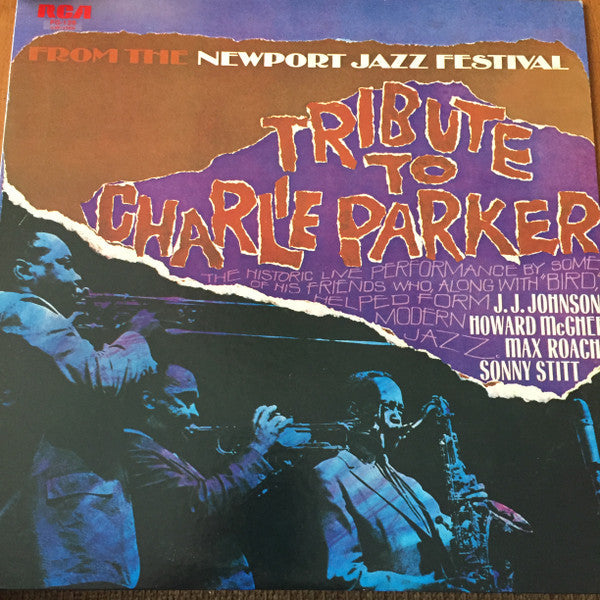 Newport Parker Tribute All Stars - Tribute To Charlie Parker From The Newport Jazz Festival (Vinyl, LP, Album, Stereo) Very Good Plus (VG+) / Very Good (VG)