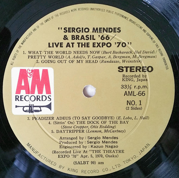 Sérgio Mendes & Brasil '66 - Live At Expo'70 (Vinyl, LP, Album)