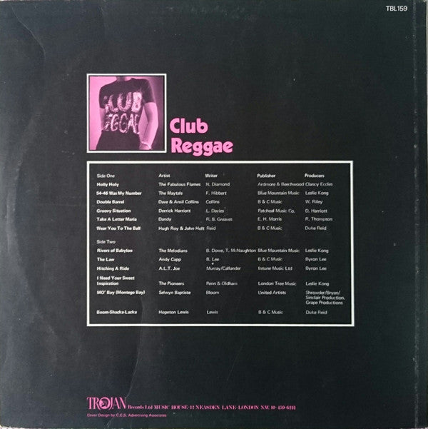 Various - Club Reggae (Vinyl, LP, Compilation) Good Plus (G+) / Good Plus (G+)